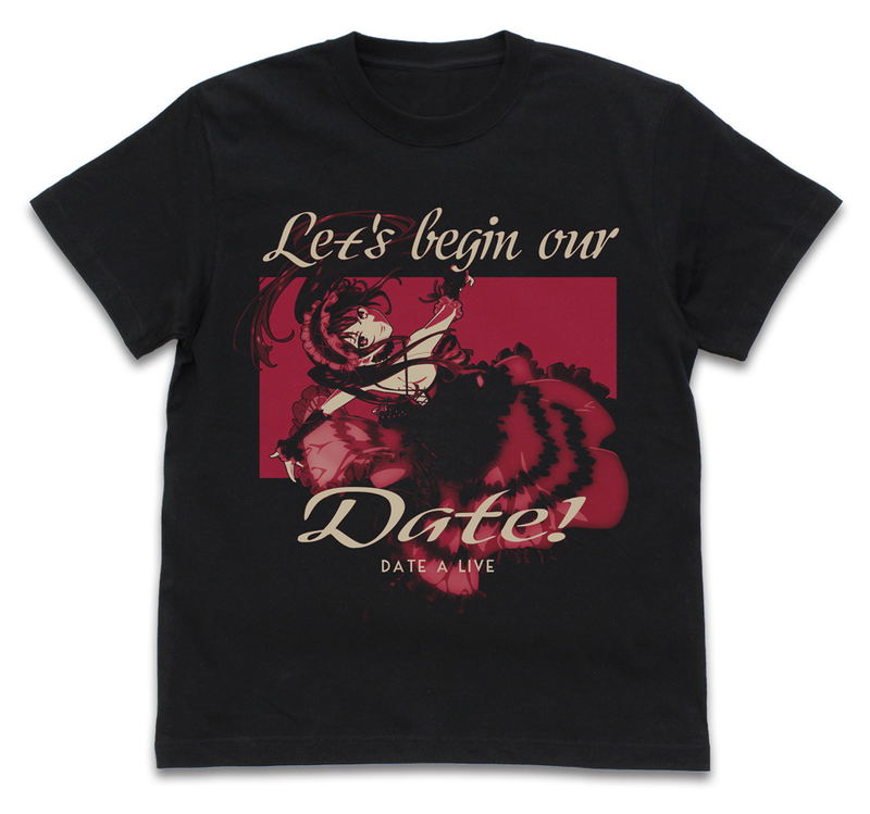 Date A Live IV - Let's Begin Our Date! T-shirt Black (L Size) image 1