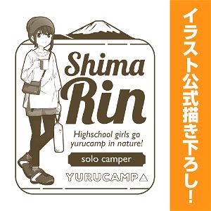 Yuru Camp New Illustration Summer Camp - Rin Shima T-shirt White (M Size)