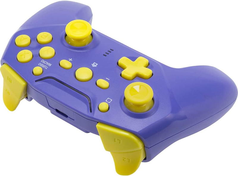 Cyber Gadget Gyro Wireless Controller for Nintendo Switch (Purple x Yellow) image 4
