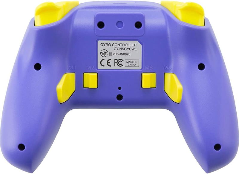 Cyber Gadget Gyro Wireless Controller for Nintendo Switch (Purple x Yellow) image 5