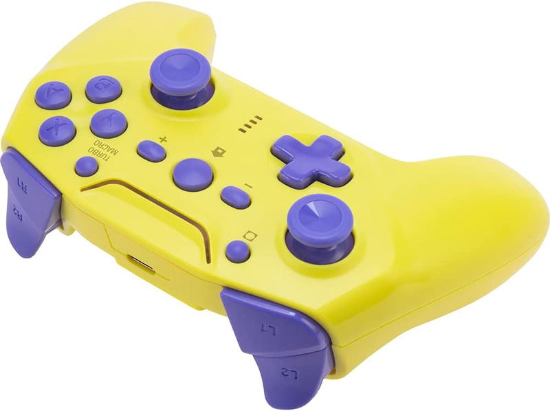 Cyber Gadget Gyro Wireless Controller for Nintendo Switch (Yellow x Purple) image 4