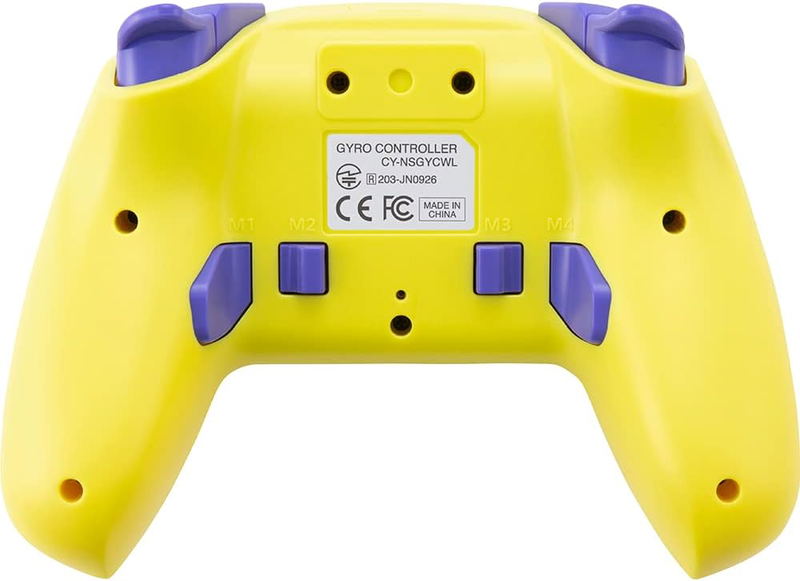 Cyber Gadget Gyro Wireless Controller for Nintendo Switch (Yellow x Purple) image 5