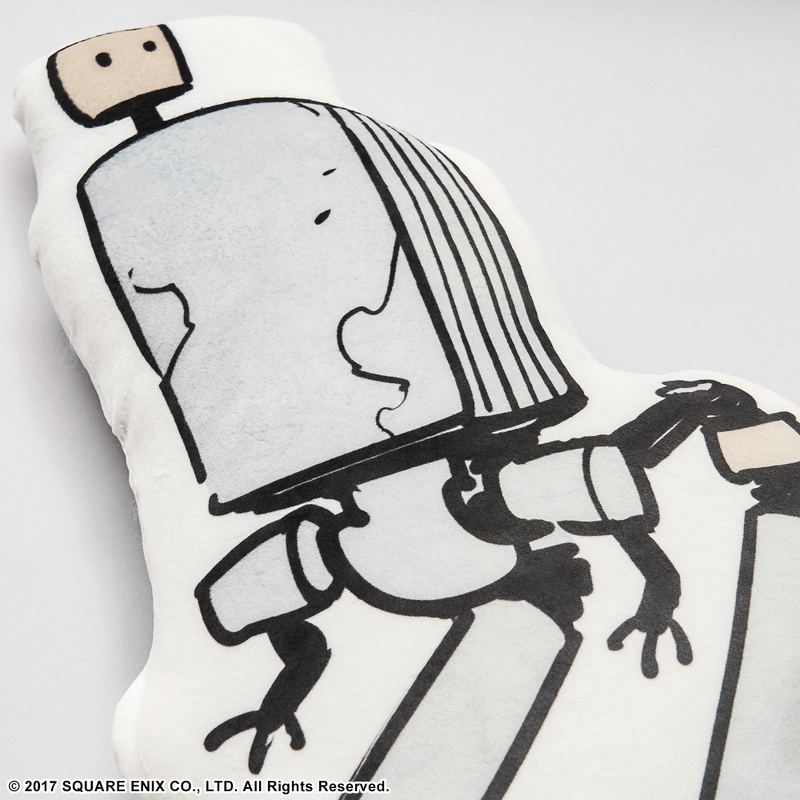 NieR:Automata Fluffy Die-cut Cushion: Pod 042 & Pod 153 image 2