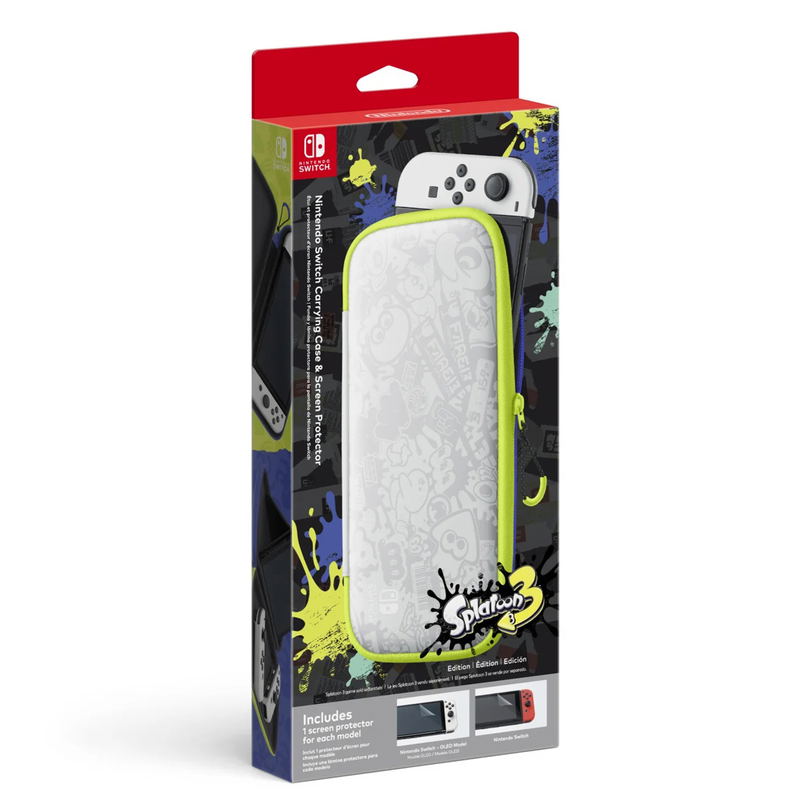 Nintendo Switch OLED Carrying Case & Screen Protector [Splatoon 3 Special Edition] image 1