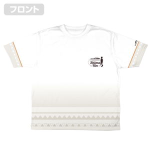 Yuru Camp New Illustration Summer Camp - Rin Shima Double-sided Full Graphic T-shirt (S Size)_