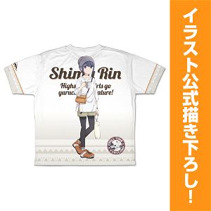 Yuru Camp New Illustration Summer Camp - Rin Shima Double-sided Full Graphic T-shirt (S Size)