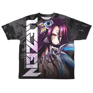 No Game No Life - Zero Schwi Double-sided Full Graphic T-shirt Ver. 4.0 Black (M Size)_