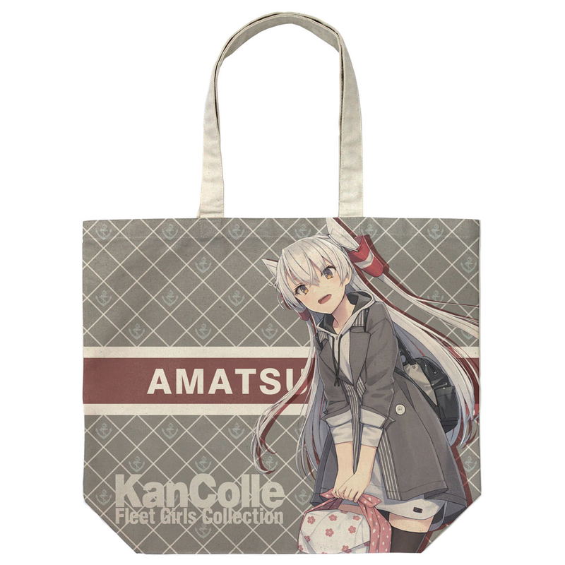 Kantai Collection: KanColle - Amatsukaze Outing Mode Full Graphic Large Tote Bag Natural image 1