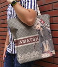 Kantai Collection: KanColle - Amatsukaze Outing Mode Full Graphic Large Tote Bag Natural thumbnail 2