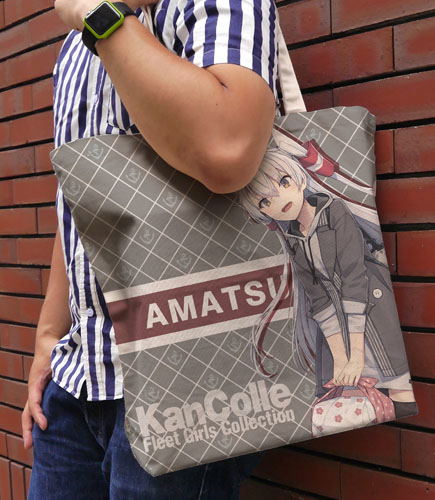 Kantai Collection: KanColle - Amatsukaze Outing Mode Full Graphic Large Tote Bag Natural image 2