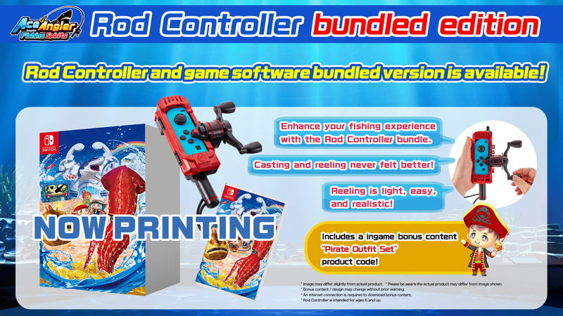 Ace Angler: Fishing Spirits [Rod Controller Bundled Edition] (Limited Edition) (English) image 1