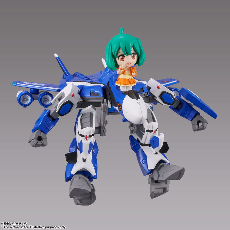 Tiny Session Macross Frontier: VF-25G Messiah Valkyrie (Michael Custom) with Ranka image 4