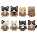 Mega Cat Project Attack on Titan: Attack on Nyanko Survey Corps Group da Nyan! (Set of 8 Pieces) thumbnail 1