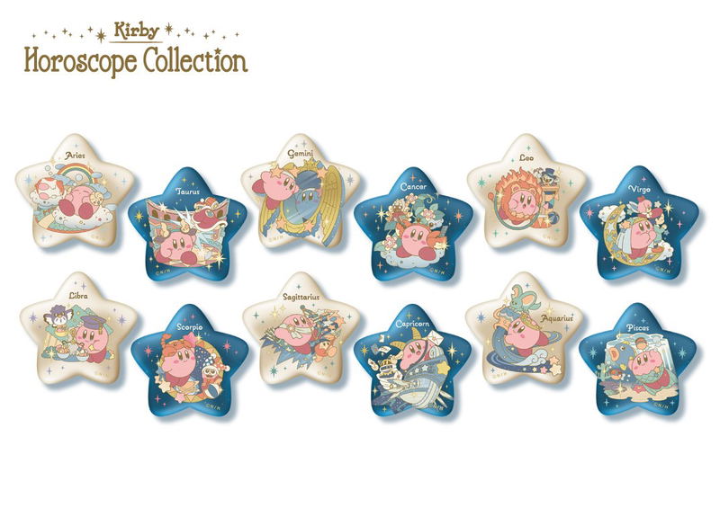 Kirby's Dream Land: Kirby Horoscope Collection - Kirakira Star Can Badge Collection (Set of 12 pieces) image 1