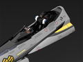 Macross Frontier PLAMAX MF-63 1/20 Scale Plastic Model Kit: Minimum Factory Fighter Nose Collection VF-25S (Ozma Lee's Fighter) thumbnail 5
