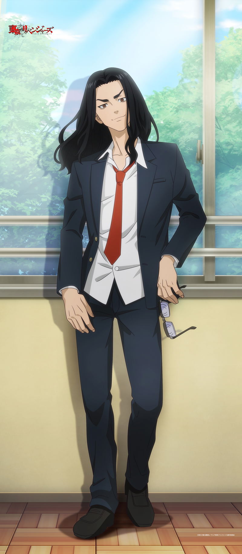 Tokyo Revengers Original Illustration Big Wall Scroll: School Uniform Ver. Baji image 1