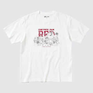 One Piece Film Red - Straw Hat Crew UT Graphic T-Shirt (White | Size XXXL)_