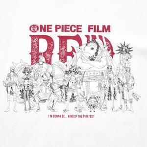 One Piece Film Red - Straw Hat Crew UT Graphic T-Shirt (White | Size XXXL)_