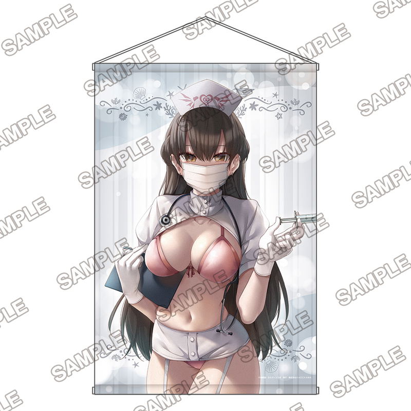 Kadokawa Sneaker Bunko Beach Cosplay Festival B2 Wall Scroll: Mishiranu Joshikousei ni Kankin sareta Mangaka no Hanashi - Konata image 1