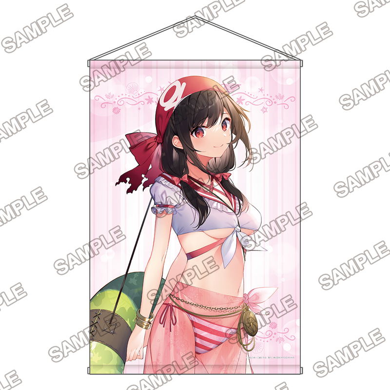Kadokawa Sneaker Bunko Beach Cosplay Festival B2 Wall Scroll: KonoSuba: God's Blessing on This Wonderful World! - Yunyun image 1