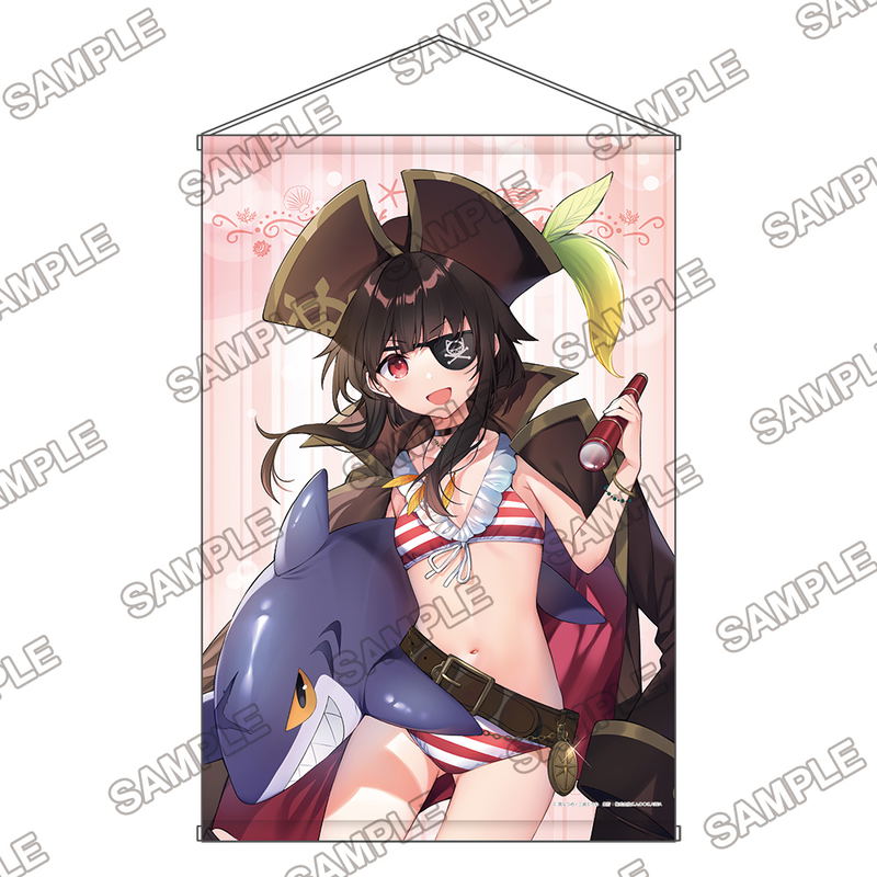 Kadokawa Sneaker Bunko Beach Cosplay Festival B2 Wall Scroll: KonoSuba: God's Blessing on This Wonderful World! Spin-Off: KonoSuba: An Explosion on this Wonderful World! - Megumin image 1