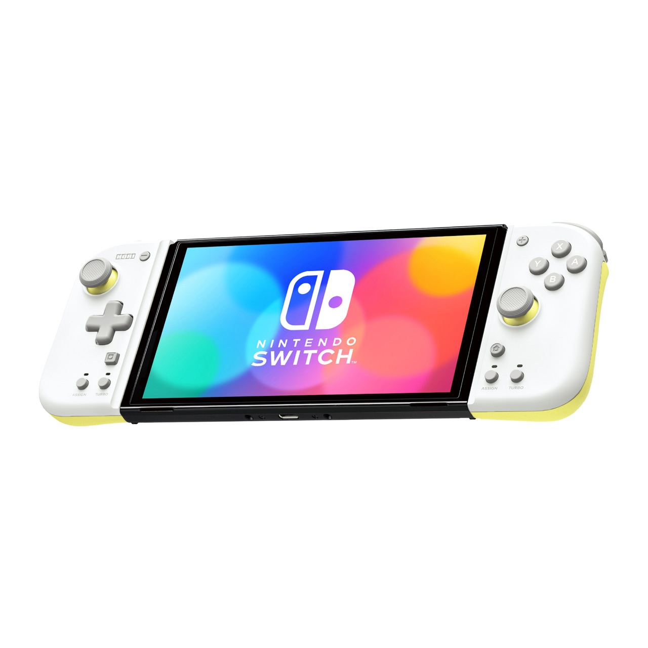 Split Pad Fit for Nintendo Switch (Light Gray x Yellow) para