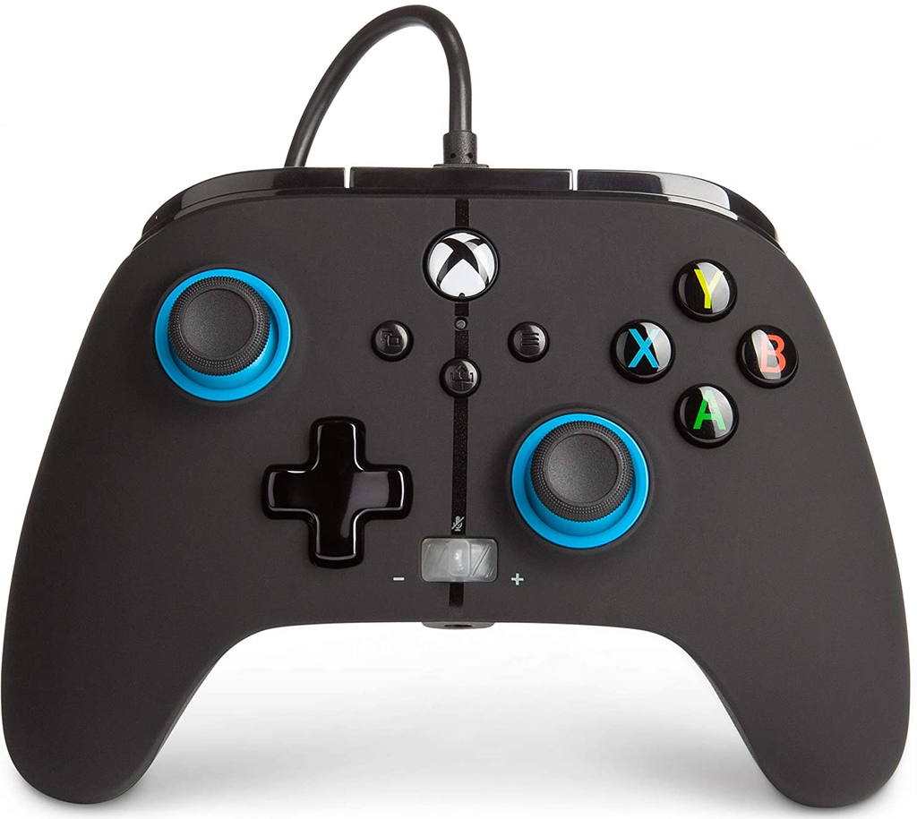 PowerA Enhanced Wired Controller for Xbox Series XS (Blue Hint) for Xbox One, Xbox Series X