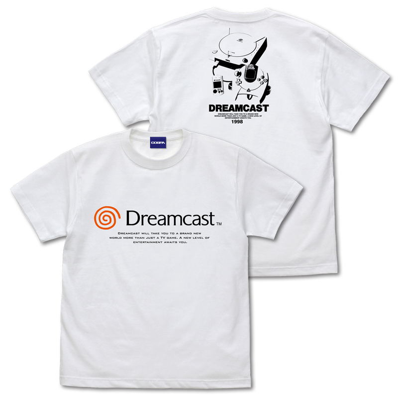 Dreamcast Hard T-Shirt (White | Size L) image 1