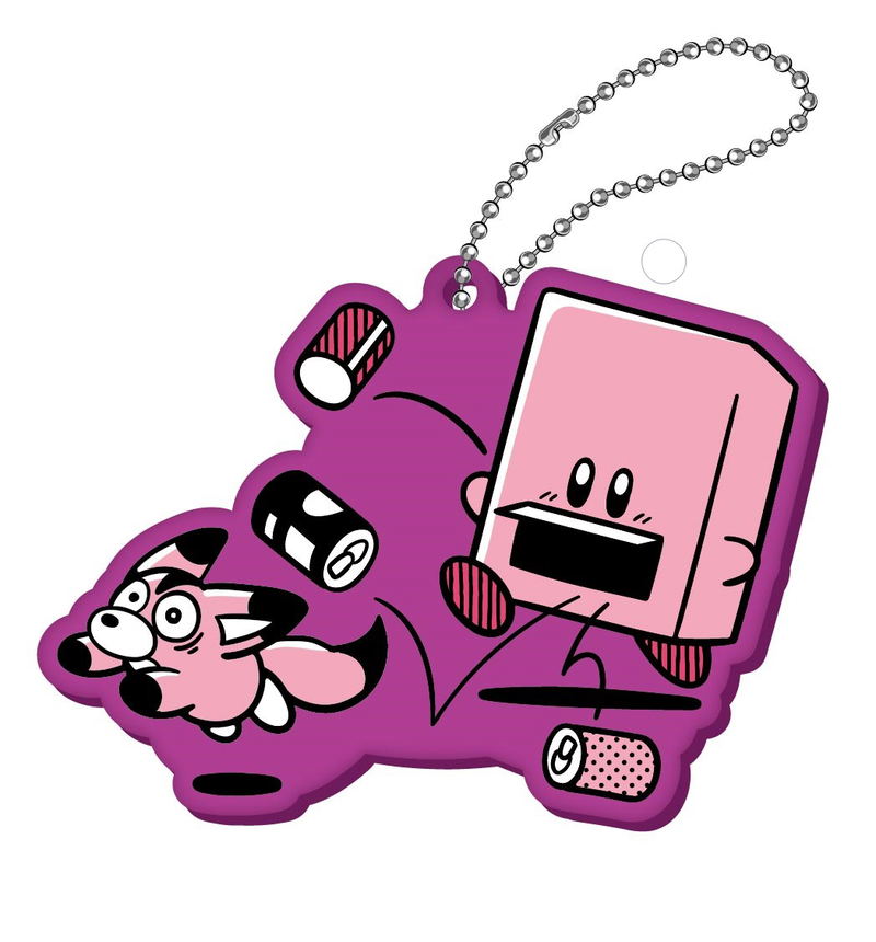 Kirby's Dream Land: Kirby's Comic Panic Rubber Keychain Mouthful Mode (Set of 5 pieces) image 2