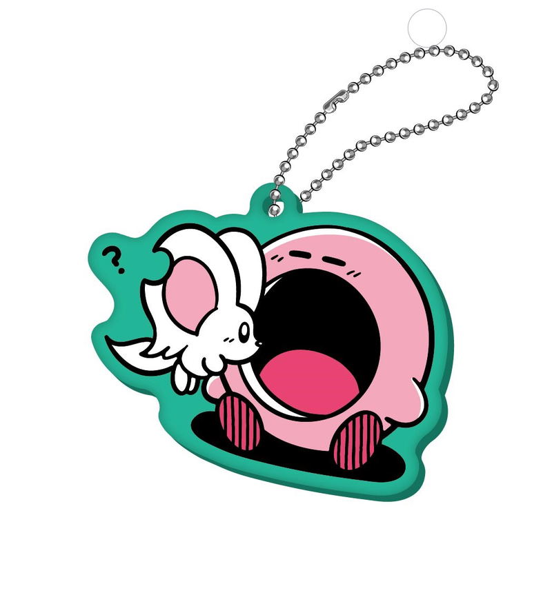 Kirby's Dream Land: Kirby's Comic Panic Rubber Keychain Mouthful Mode (Set of 5 pieces) image 3