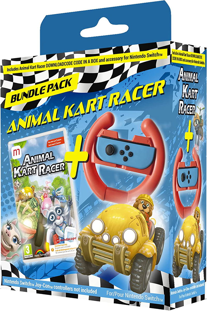Animal Kart Racer Bundle (Code in a box) for Nintendo Switch, Nintendo ...