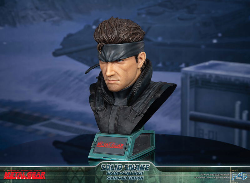 Metal Gear Solid Grand-Scale Bust Resin Statue: Solid Snake [Standard Edition] image 10