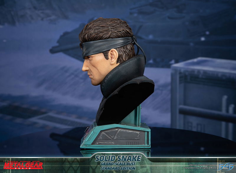 Metal Gear Solid Grand-Scale Bust Resin Statue: Solid Snake [Standard Edition] image 11