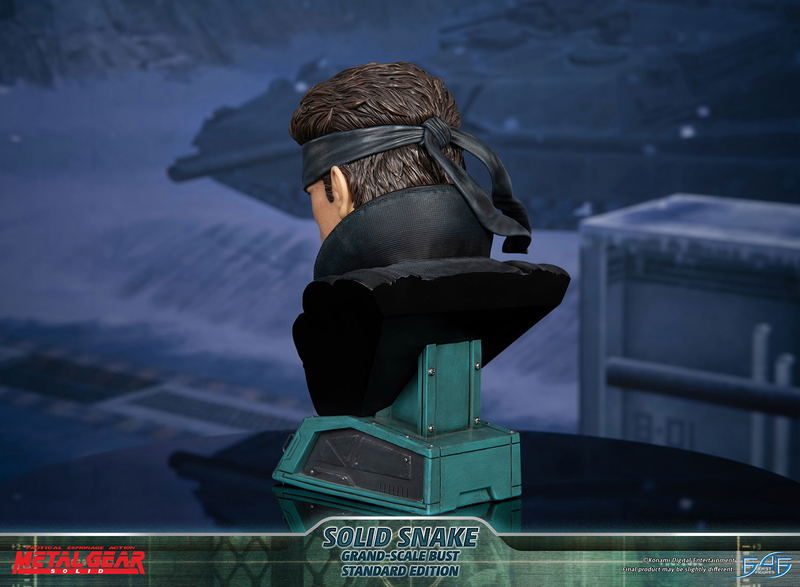 Metal Gear Solid Grand-Scale Bust Resin Statue: Solid Snake [Standard Edition] image 12