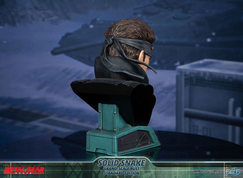 Metal Gear Solid Grand-Scale Bust Resin Statue: Solid Snake [Standard Edition] image 14