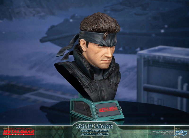 Metal Gear Solid Grand-Scale Bust Resin Statue: Solid Snake [Standard Edition] image 16