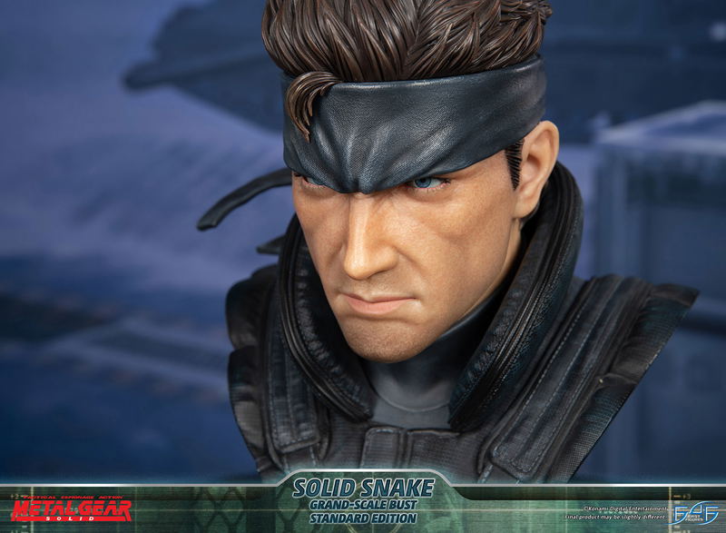 Metal Gear Solid Grand-Scale Bust Resin Statue: Solid Snake [Standard Edition] image 24
