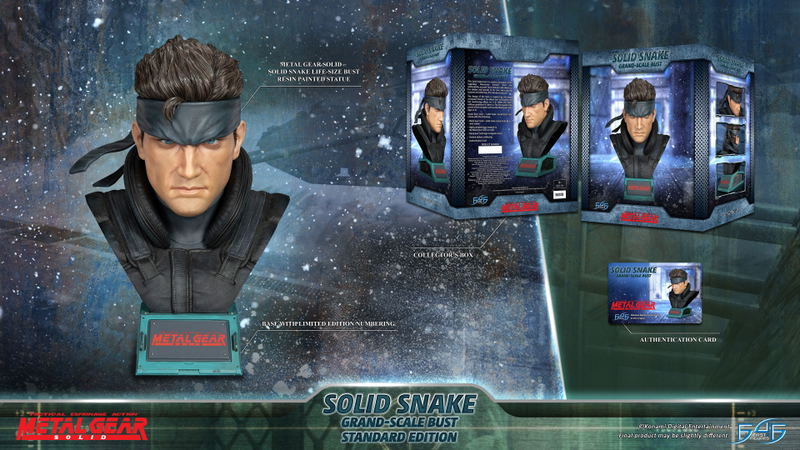 Metal Gear Solid Grand-Scale Bust Resin Statue: Solid Snake [Standard Edition] image 30