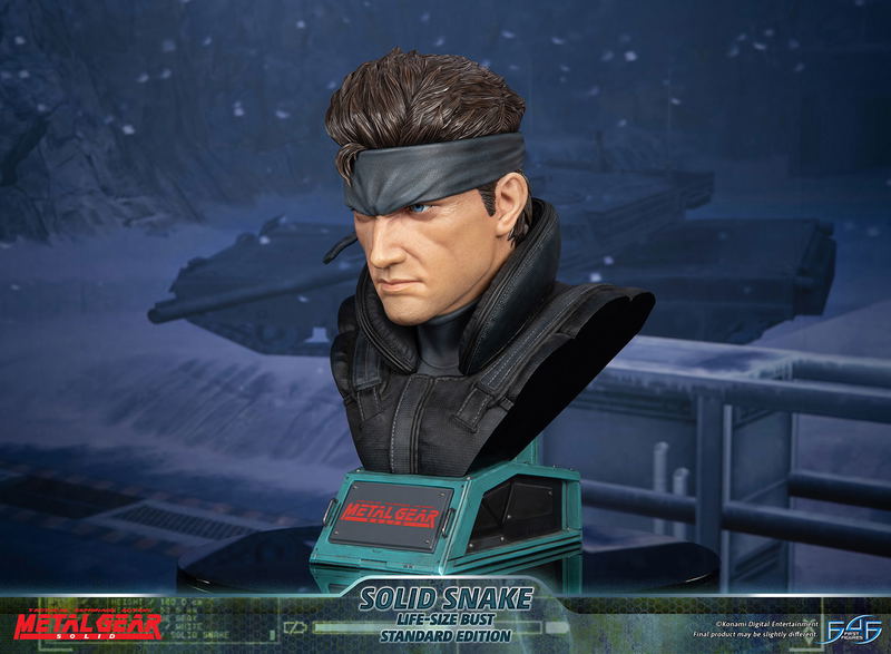 Metal Gear Solid Life-Size Bust Resin Statue: Solid Snake [Standard Edition] image 10