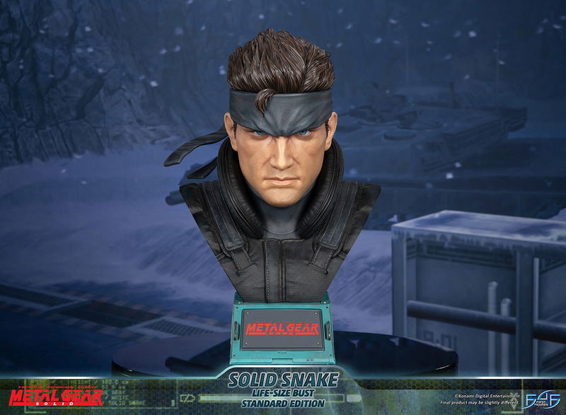 Metal Gear Solid Life-Size Bust Resin Statue: Solid Snake [Standard Edition] image 17