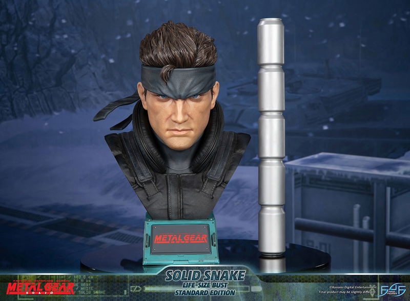 Metal Gear Solid Life-Size Bust Resin Statue: Solid Snake [Standard Edition] image 18