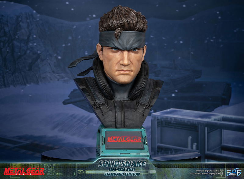 Metal Gear Solid Life-Size Bust Resin Statue: Solid Snake [Standard Edition] image 19
