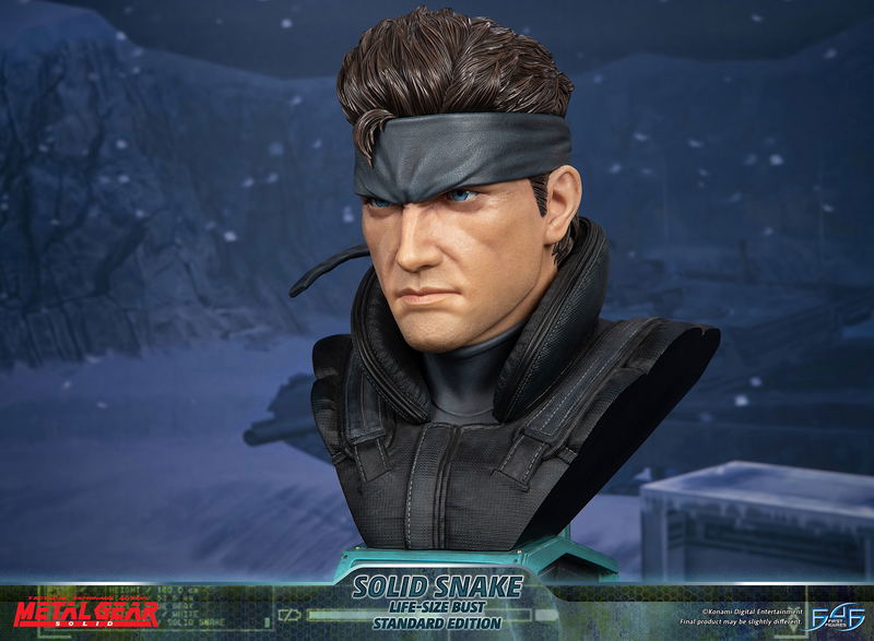 Metal Gear Solid Life-Size Bust Resin Statue: Solid Snake [Standard Edition] image 20