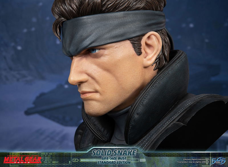 Metal Gear Solid Life-Size Bust Resin Statue: Solid Snake [Standard Edition] image 25
