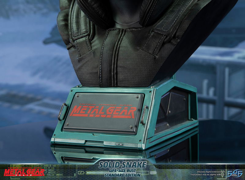 Metal Gear Solid Life-Size Bust Resin Statue: Solid Snake [Standard Edition] image 30