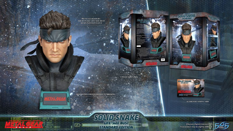 Metal Gear Solid Life-Size Bust Resin Statue: Solid Snake [Standard Edition] image 36
