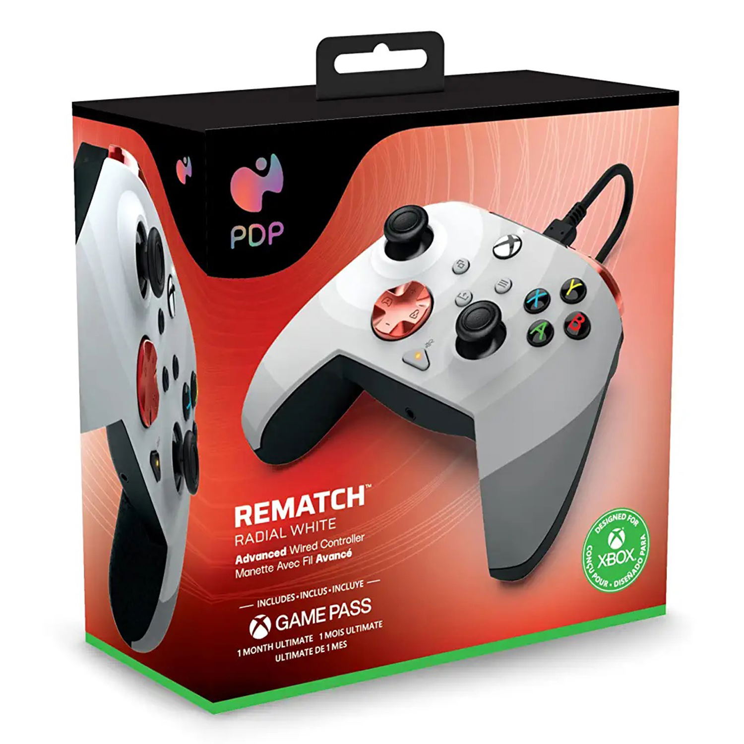 PDP Rematch Advanced Wired Controller for Xbox Series X|S (Radial White ...
