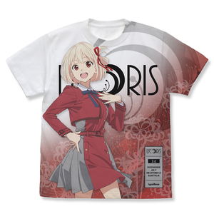 Lycoris Recoil - Chisato Nishikigi Full Graphic T-Shirt (White | Size M)_