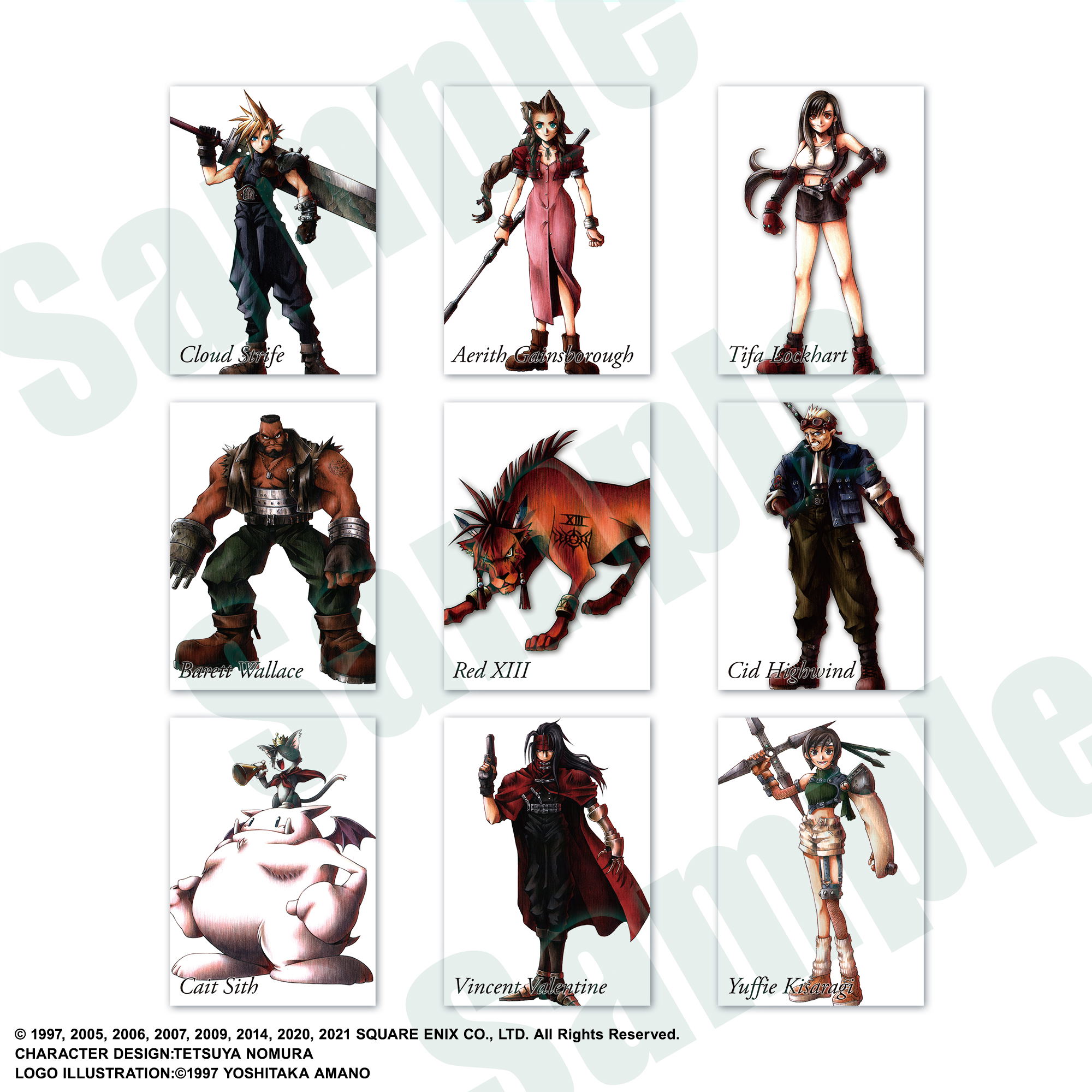 Final Fantasy VII Anniversary Art Museum Digital Card Plus (Set of