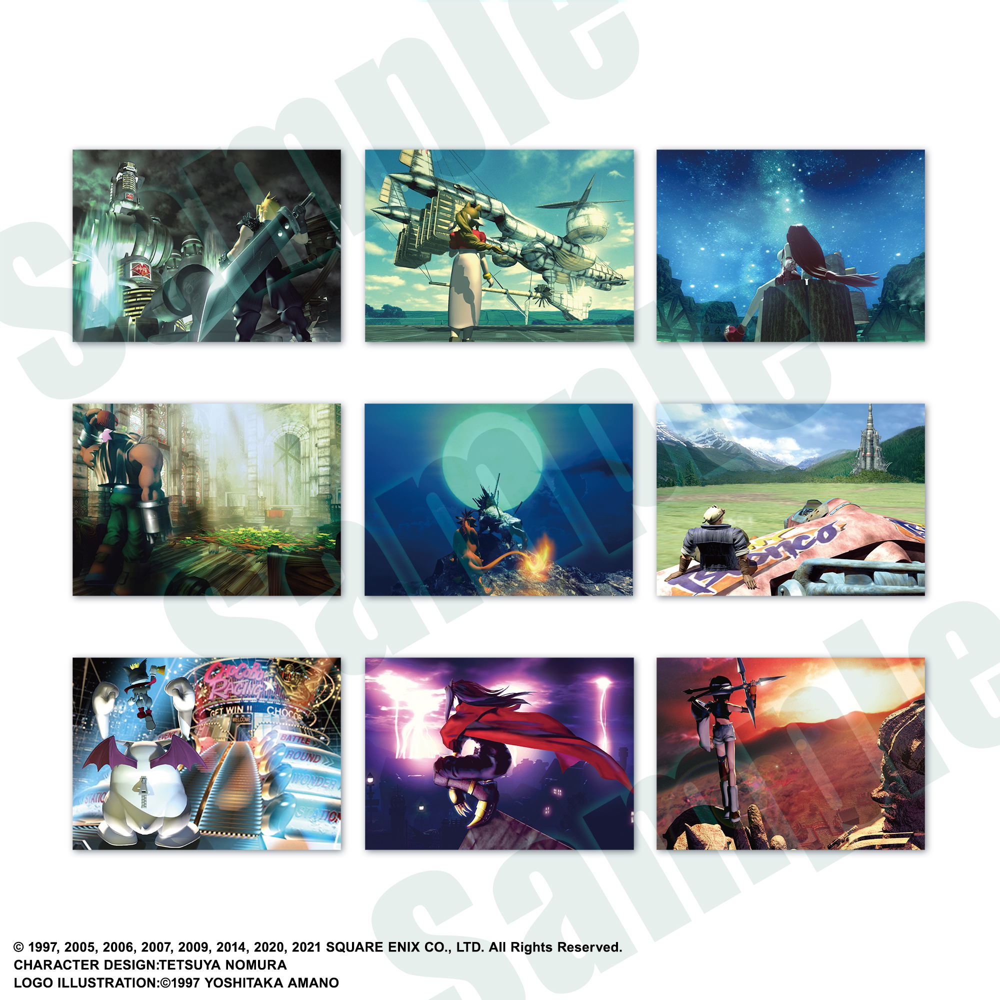 Final Fantasy VII Anniversary Art Museum Digital Card Plus (Set of